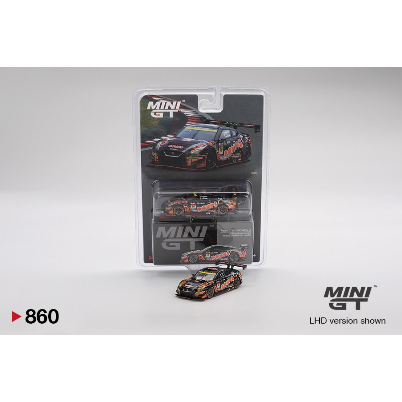 Mini GT Nissan GT-R (R35) Nismo GT3 n10 Ponos Gainer Gt-R Gainer 2023 Super Gt Series Escala 1/64 MGT00860-BL