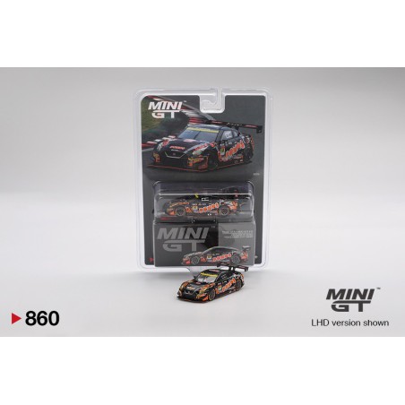 Mini GT Nissan GT-R (R35) Nismo GT3 n10 Ponos Gainer Gt-R Gainer 2023 Super Gt Series Escala 1/64 MGT00860-BL