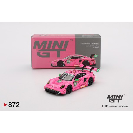 Mini GT Porsche 911 (992) GT3 R n80 Ao Racing Virginia Roxy Escala 1/64 MGT00872lhd