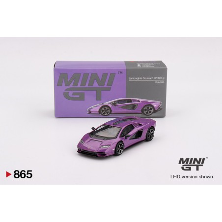 Mini GT Lamborghini Countach Lpi 800-4 Viola 30th Escala 1/64 MGT00865lhd