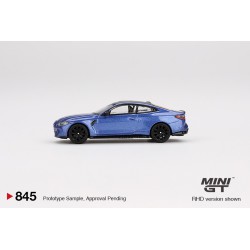 Mini GT BMW M4 (G82) Compettion Portimao Blue Escala 1/64 MGT00845lhd