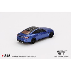 Mini GT BMW M4 (G82) Compettion Portimao Blue Escala 1/64 MGT00845lhd
