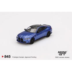 Mini GT BMW M4 (G82) Compettion Portimao Blue Escala 1/64 MGT00845lhd