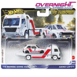 Hot Wheels Premium Team Transport 1973 Honda Civic Custom & Aero Lift Truck JBM36 2025