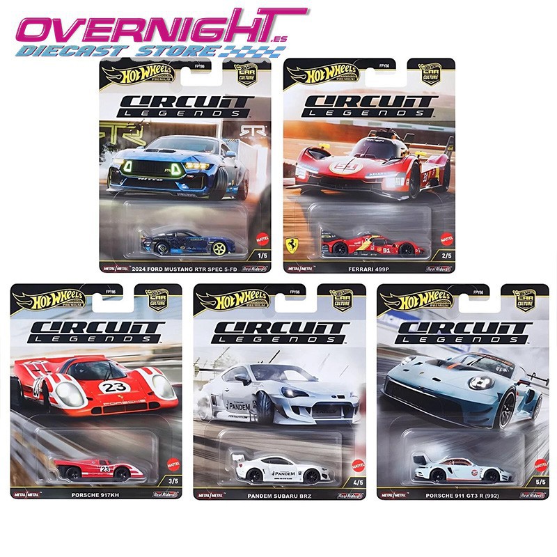 Hot Wheels Premium Circuit Legends pack de 5 coches - FPY86-976K - Car Culture 2025 Hot Wheels Premium Circuit Legends pack de 5 coches - FPY86-976K - Car Culture 2025