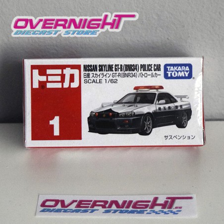 Nissan Skyline GT-R Nismo R34 Police Japan Tomica