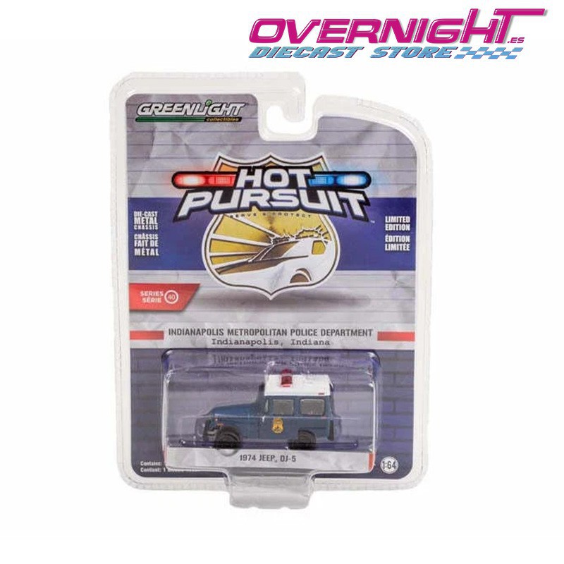 Greenlight 1974 Jeep DJ-5 Police – Escala 1/64 GL42980