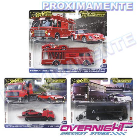 RESERVA Hot Wheels Premium Team Transport pack de 3 - FLF56-978H - Ferrari + Lykan + AE86