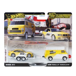 RESERVA Hot Wheels Premium Legends Tour 2025 Team Transport BMW M3 y Rally Hauler JFM93