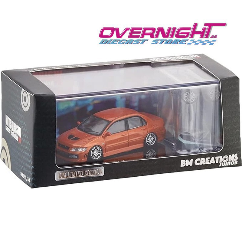BMCreations Mitsubishi Lancer Evolution VII naranja - Escala 1/64 BM64B0131lhd
