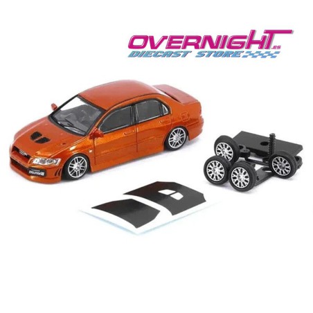 BMCreations Mitsubishi Lancer Evolution VII naranja - Escala 1/64 BM64B0131lhd