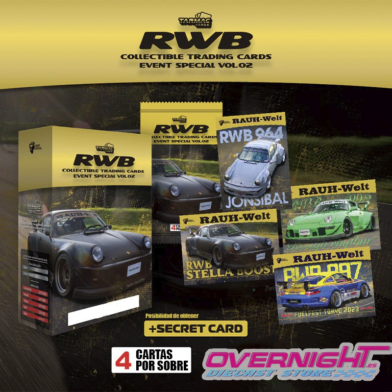 Tarmac Cards RWB Event Special Vol.02 – sobre con 4 cartas TC-RWBE-02