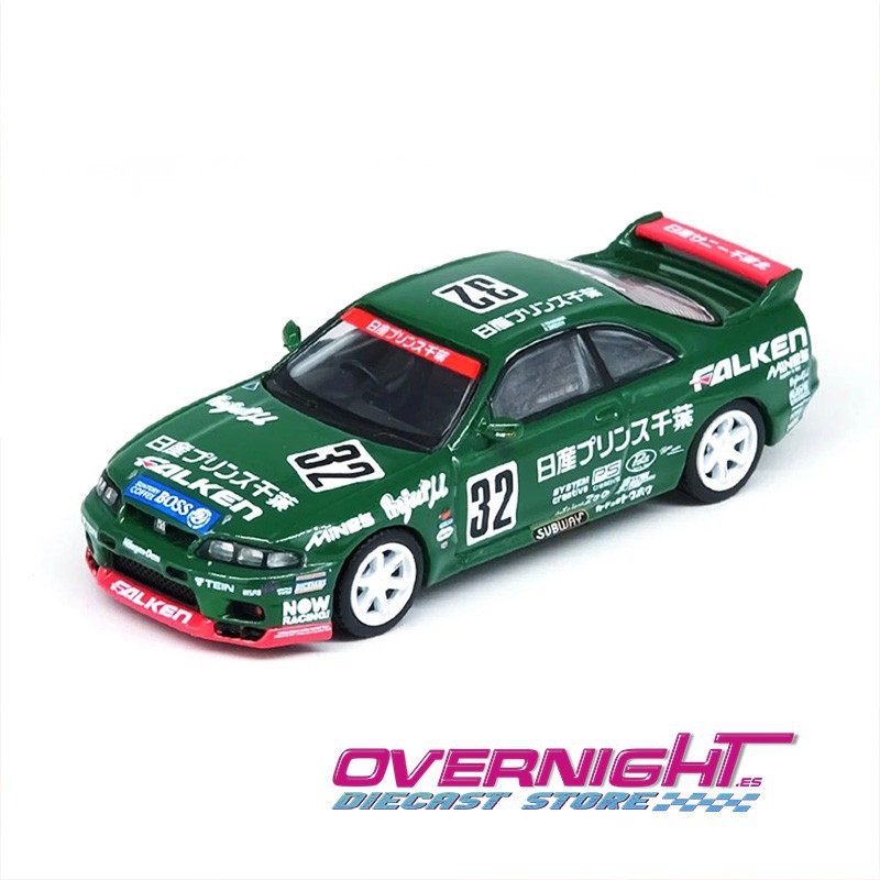 Inno64 Nissan Skyline GT-R R33 n32 Prince Chiba Falken N1 Super Endurance Series 1996 Escala 1/64 IN64-R33R-N1S96
