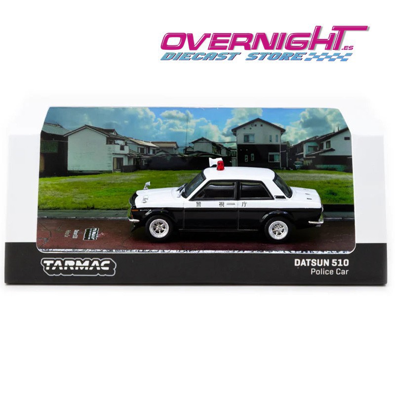 Tarmac Works Datsun 510 Japan Police Car - Escala 1/64 TC-T64R-052-PC