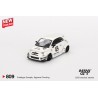 Mini GT Fiat Abarth 595 LB-Works x Abas blanco - Escala 1/64 MGT00809-L