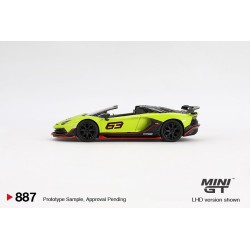 Mini GT Lamborghini Aventador SVJ 63 Roadster verde shock – 1/64 MGT00887-L