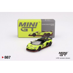 Mini GT Lamborghini Aventador SVJ 63 Roadster verde shock – 1/64 MGT00887-L
