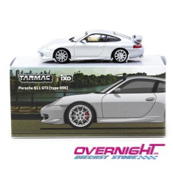Tarmac Works Porsche 911 Gt3 996 plata - Escala 1/64 TC-T64G-069-SL