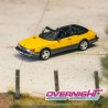 Tarmac Works Saab 900 Turbo Convertible amarillo con 2 Cards - Escala 1/64 TC-T64G-067-YE