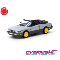 Tarmac Works Saab 900 Turbo Convertible amarillo con 2 Cards - Escala 1/64 TC-T64G-067-YE