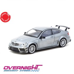 Tarmac Works  Mercedes-Benz C 63 AMG Coupe Black Series Silver Metallic - Escala 1/64 TC-T64G-009-SL