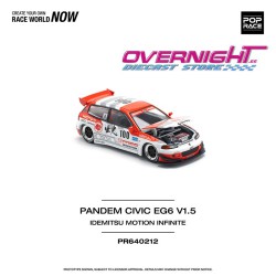 Pop Race Pandem Civic EG6 V1.5 Idemitsu Motion Infinit - Escala 1/64 PR640212