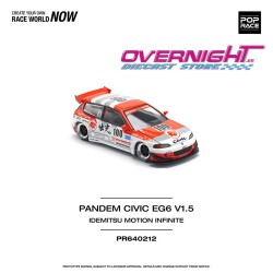Pop Race Pandem Civic EG6 V1.5 Idemitsu Motion Infinit - Escala 1/64 PR640212