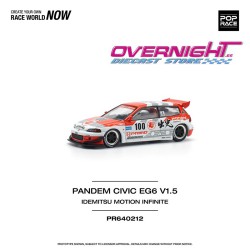 Pop Race Pandem Civic EG6 V1.5 Idemitsu Motion Infinit - Escala 1/64 PR640212