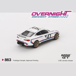 Mini GT 2023 Bmw M4 (G82) 3.0 CSL Blanco - Escala 1/64 MGT00863lhd