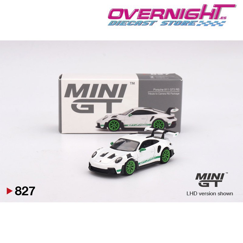 Mini GT 2023 Porsche 911 (992) GT3 RS White Tribute To Carrera RS - Escala 1/64 MGT00827lhd