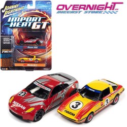 Jhonny Lightning Import Heat-Gt Pack 2 - Nissan 350z n23 y 1981 Mazda Rx-7 n3 - Escala 1/64 JLSP241A