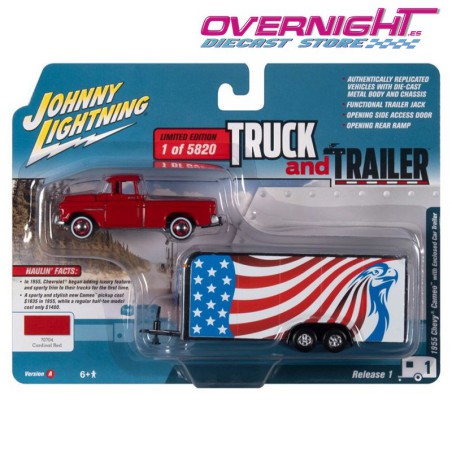 Jhonny Lightning Chevrolet Cameo con remolque cerrado - Escala 1/64 JLSP200A