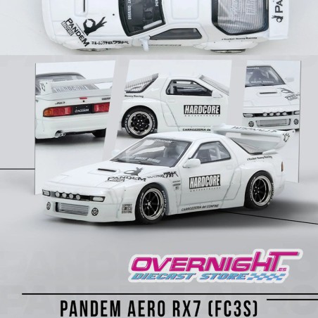 Inno64 Mazda Rx7 (FC3S) Pandem Aero Widebody Kit blanco - Escala 1/64 IN64-RX7FCP-WHI1