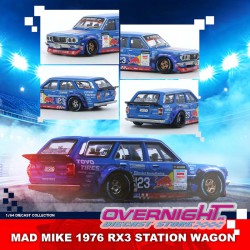 Inno64 1976 Mazda Rx3 Mad Mike Station Wagon D1GP Series 2024 - Escala 1/64 IN64-RX3P-D1GP24