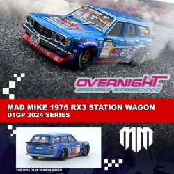 Inno64 1976 Mazda Rx3 Mad Mike Station Wagon D1GP Series 2024 - Escala 1/64 IN64-RX3P-D1GP24