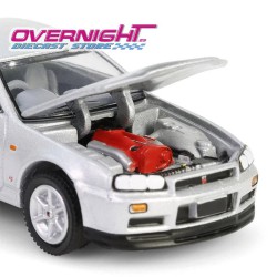 Greenlight Nissan Skyline V-Spec (R34)- 25th Anniversary Sonic Silver - Escala 1/64 gl28160E