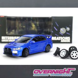 BMCreations Mitsubishi Lancer Evolution X azul - Escala 1/64 BM64B0114lhd