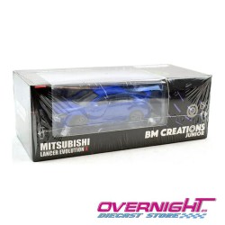 BMCreations Mitsubishi Lancer Evolution X azul - Escala 1/64 BM64B0114lhd