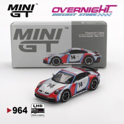 Mini GT Porsche 911 (992) Dakar Ice Grey Metallic Rally Tribute 2024 - Escala 1/64 MGT00964lhd