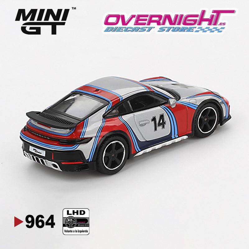 Mini GT Porsche 911 (992) Dakar Ice Grey Metallic Rally Tribute