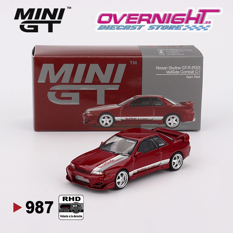 Mini GT Nissan Gt-R (R32) Veilside Combat C-I Combat Gem Red 2011 - Escala 1/64 MGT00987RHD