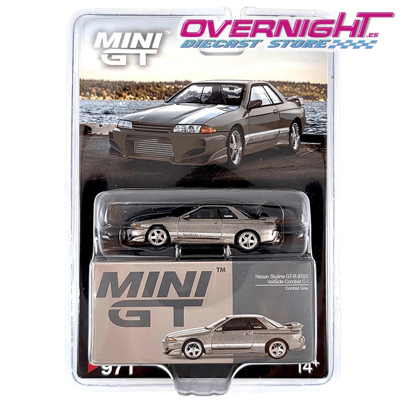 Mini GT 2011 Nissan Gt-R (R32) Veilside Combat C-I Combat gris - Escala 1/64 MGT00971BL BLISTER