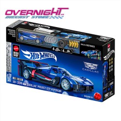 Hot Wheels Brick Shop Cadillac Project Gtp Hypercar Set de construcción Speed Series - Escala 1/32 aproximada JFR89