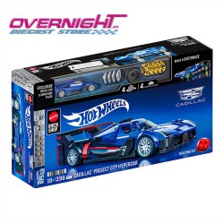 Hot Wheels Brick Shop Cadillac Project Gtp Hypercar Set de construcción Speed Series - Escala 1/32 aproximada JFR89