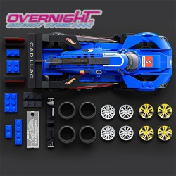 Hot Wheels Brick Shop Cadillac Project Gtp Hypercar Set de construcción Speed Series - Escala 1/32 aproximada JFR89