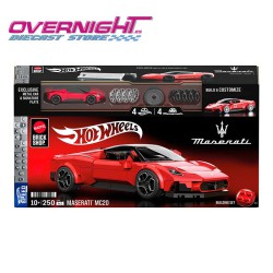 Hot Wheels Mattel Brick Shop Maserati Mc20 Set de construcción Speed Series - Escala 1/32 aproximada JFR90