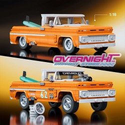 Hot Wheels Bricks 1962 Chevrolet Pickup Set de construcción Elite Series - Escala 1/16 aproximada JFT20