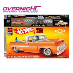 Hot Wheels Bricks 1962 Chevrolet Pickup Set de construcción Elite Series - Escala 1/16 aproximada JFT20