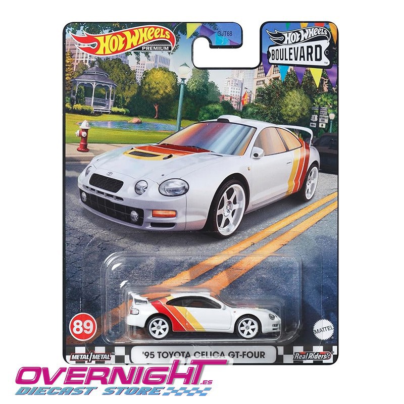 Hot Wheels Premium Toyota Celica GT-Four Boulevard Series color blanco - Escala 1/64 HKF33