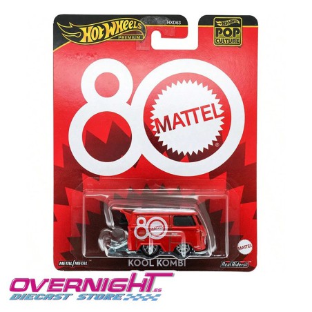 Hot Wheels Volkswagen Kool Combi Mattel 80th color rojo - Escala 1/64 JBL68